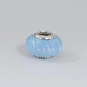 Pandora Opalescent Ocean Blue Charm with Lab-Created Opal Murano Glass Charm